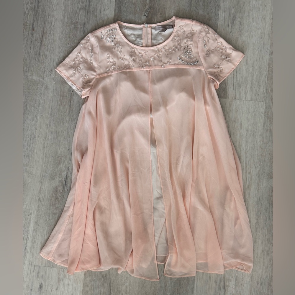 Forever 21 Light Blush Beaded babydoll dress